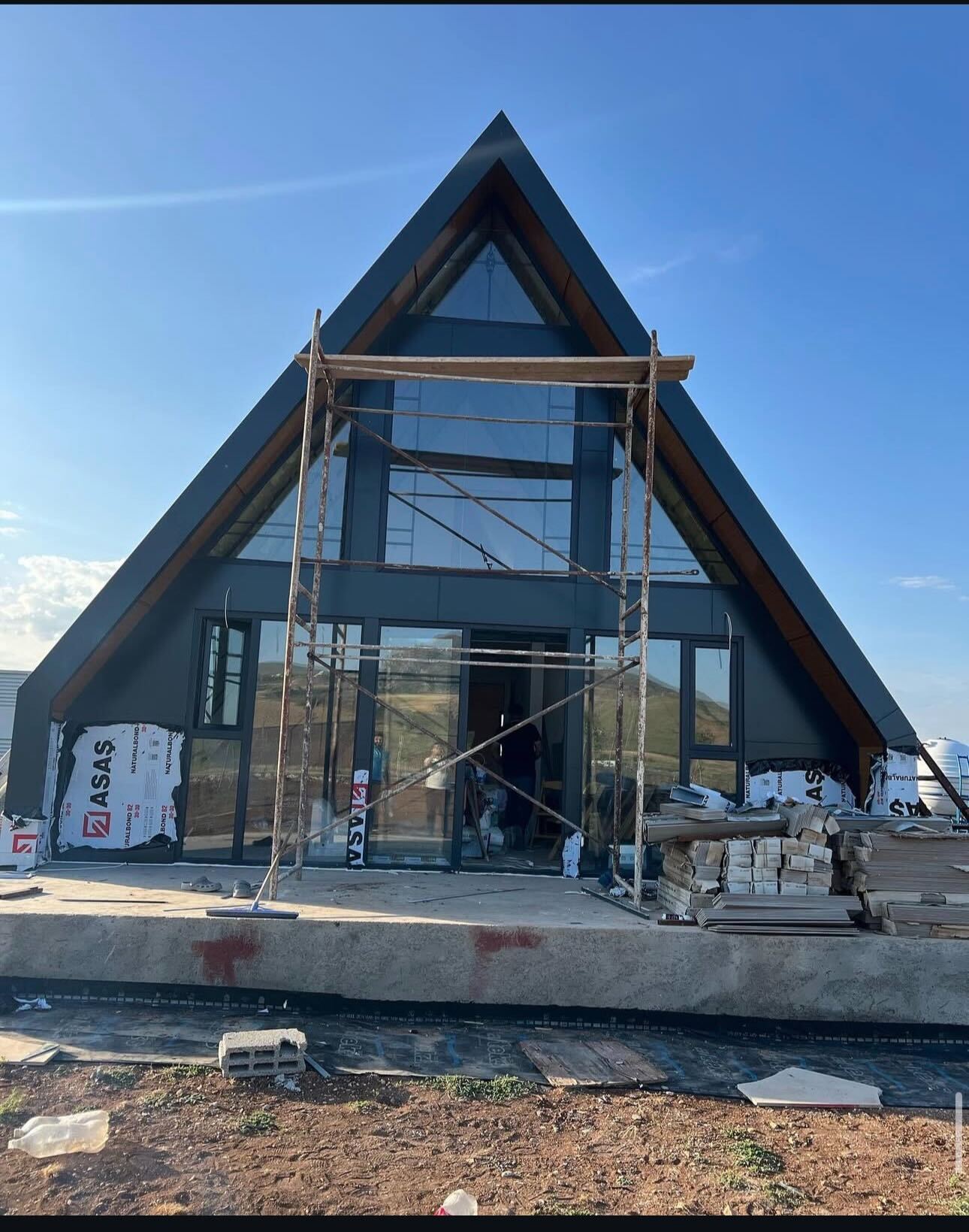 Pergole sistemleri villa uygulaması